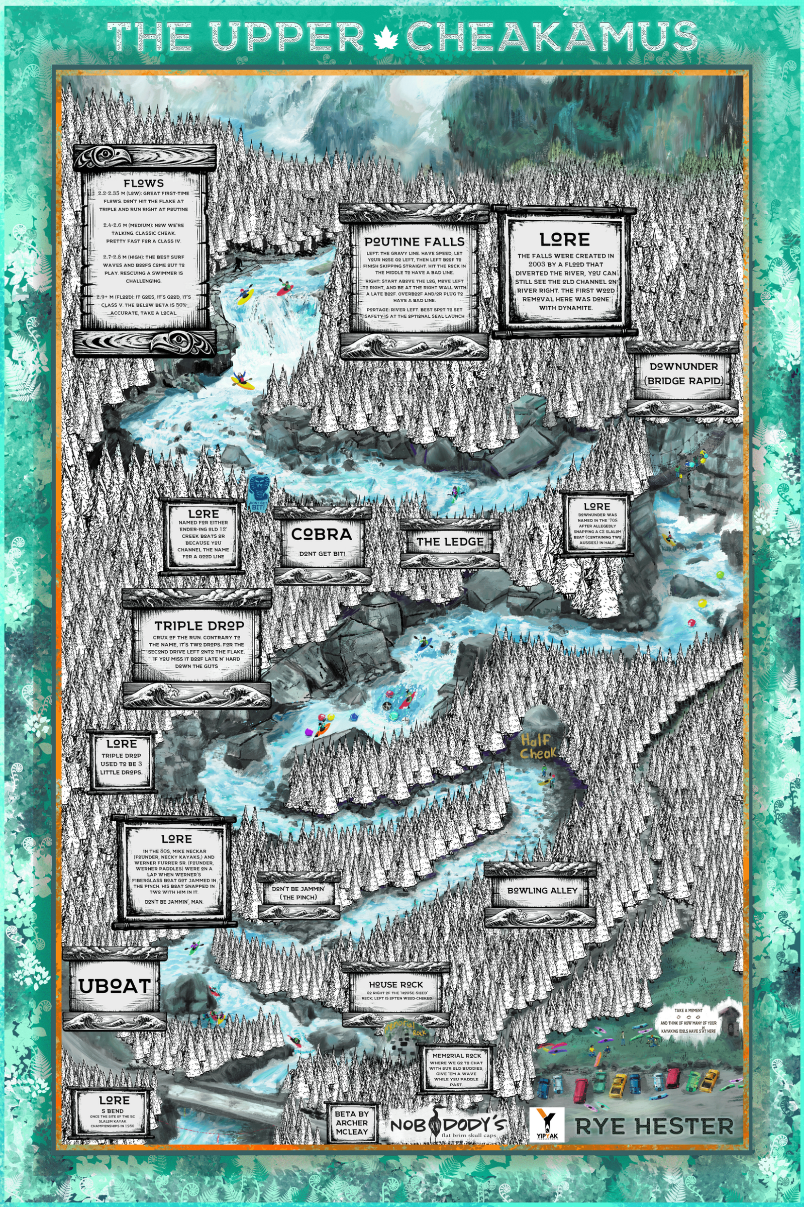 Rye’s River Maps: Upper Cheakamus Poster - Image 2