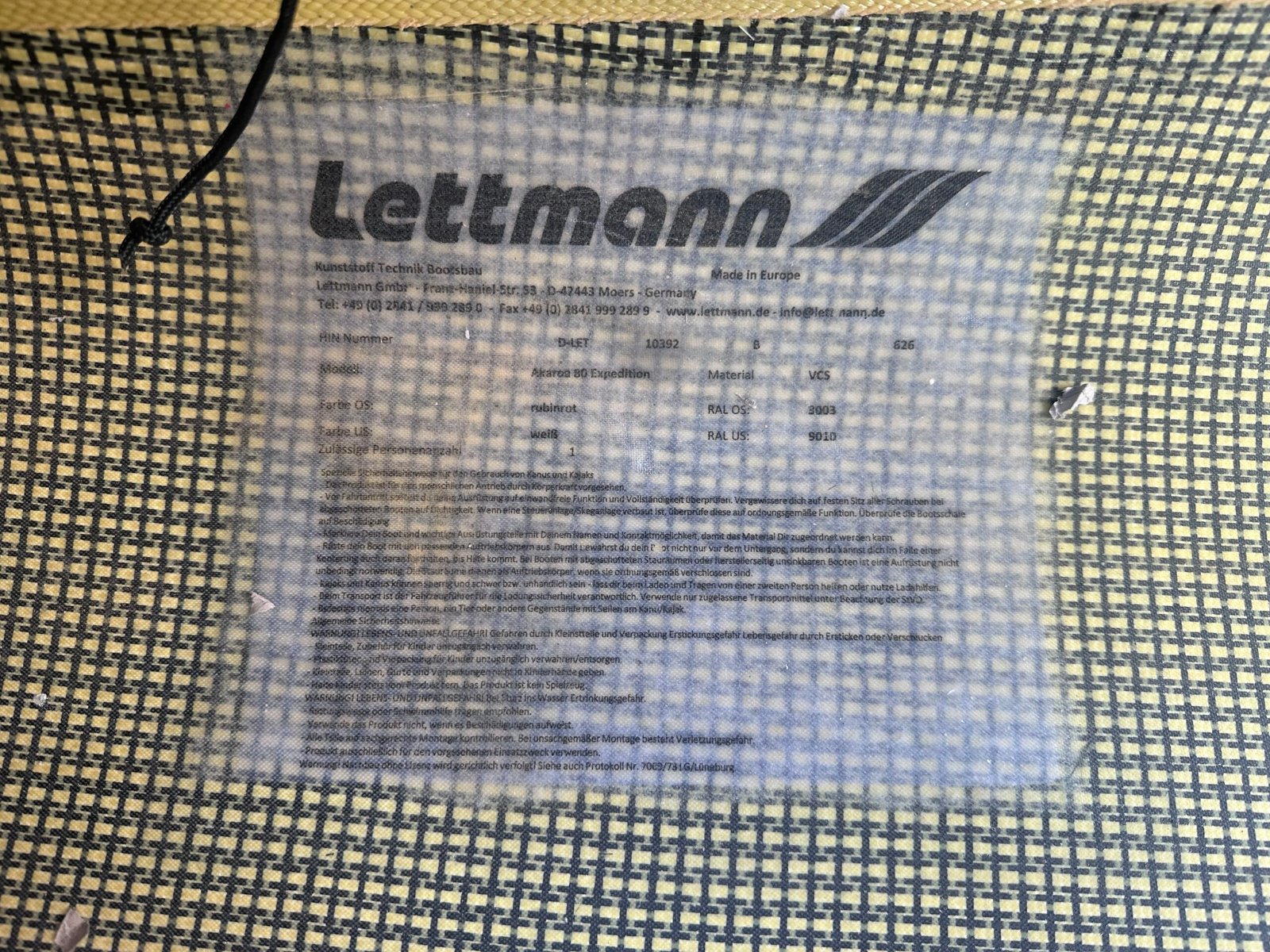 Lettmann Akaroa Expedition MV Plus - Red, White & Yellow - Image 8